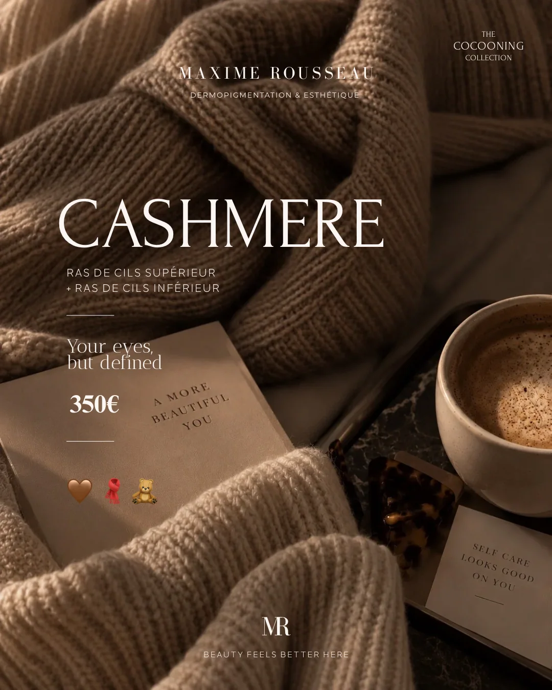 Visuel officiel du pack Cashmere de The Cocooning Collection